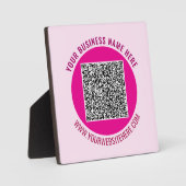 QR-Code Benutzerdefinierte Text-Plaque-Vorlage Ihr Fotoplatte (Vorderseite)