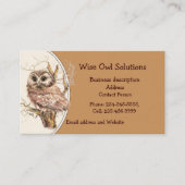 QR-Code Benutzerdefinierte Wise Owl Solutions Visi Visitenkarte (Vorderseite)