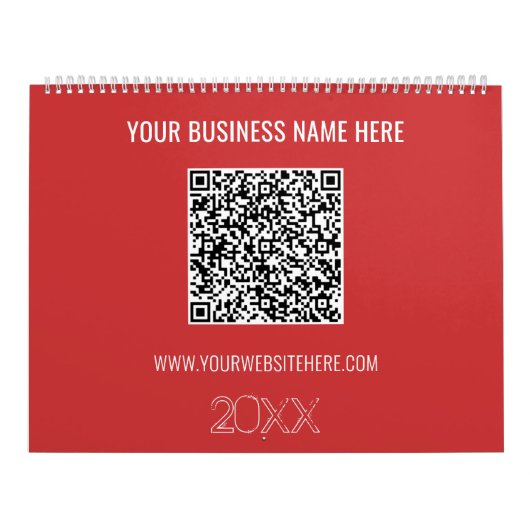 QR Code Benutzerdefinierter Text Business Kalender (Titelbild)
