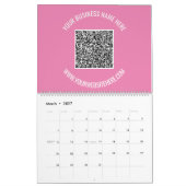 QR Code Benutzerdefinierter Text Business Kalender (Mär 2027)