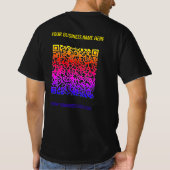 QR Code Benutzerdefinierter Text Business T - Shir T-Shirt (Rückseite)