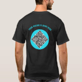 QR Code Benutzerdefinierter Text Business T - Shir T-Shirt (Rückseite)