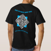 QR Code Benutzerdefinierter Text Business T - Shir T-Shirt (Rückseite)