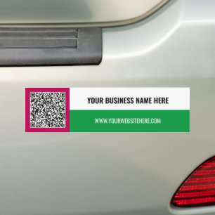 QR-Code Benutzerdefinierter Text Ihr Business-Auto Autoaufkleber