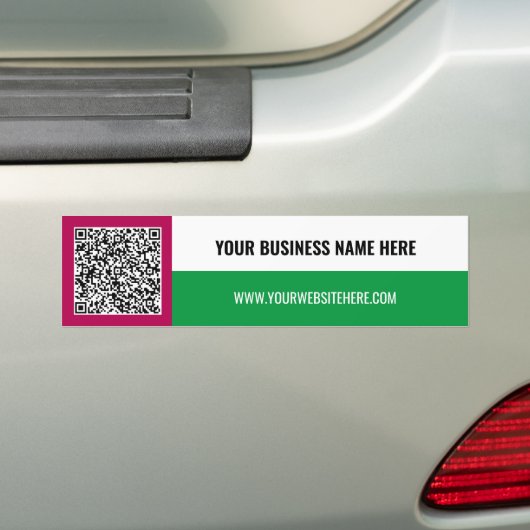 QR-Code Benutzerdefinierter Text Ihr Business-Auto Autoaufkleber (Auf Auto)