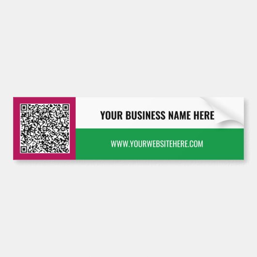 QR-Code Benutzerdefinierter Text Ihr Business-Auto Autoaufkleber (Vorne)