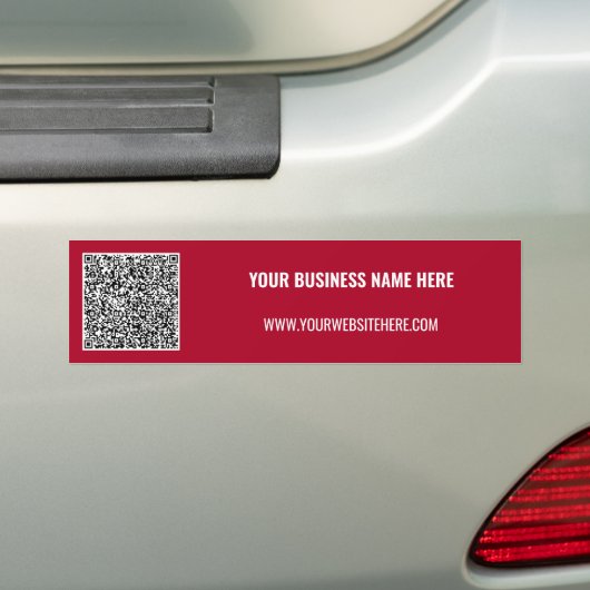 QR-Code Benutzerdefinierter Text Ihr Business-Auto Autoaufkleber (Auf Auto)