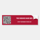 QR-Code Benutzerdefinierter Text Ihr Business-Auto Autoaufkleber (Vorne)