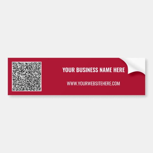 QR-Code Benutzerdefinierter Text Ihr Business-Auto Autoaufkleber (Vorne)