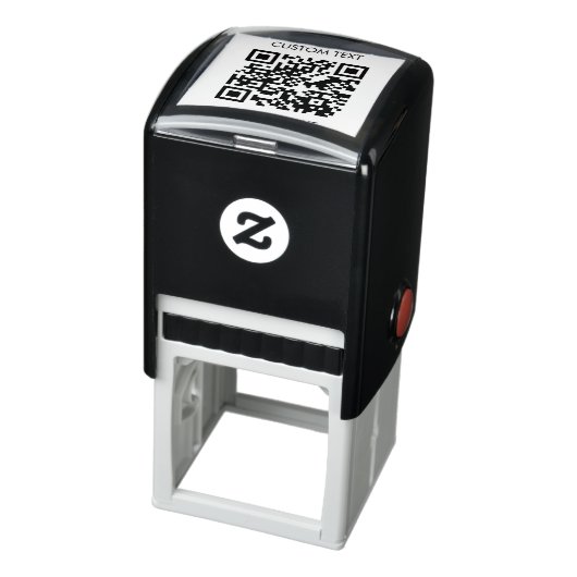 QR-Code Benutzerdefinierter Text Minimalistisch Ei Permastempel (Produkt)