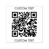 QR-Code Benutzerdefinierter Text Minimalistisch Ei Permastempel (Design)