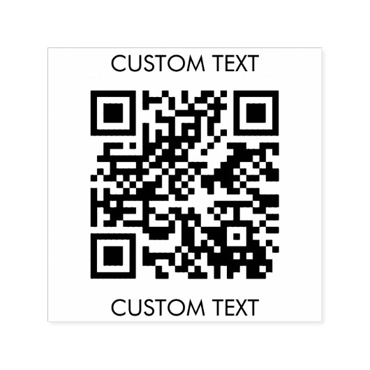 QR-Code Benutzerdefinierter Text Minimalistisch Ei Permastempel (Design)