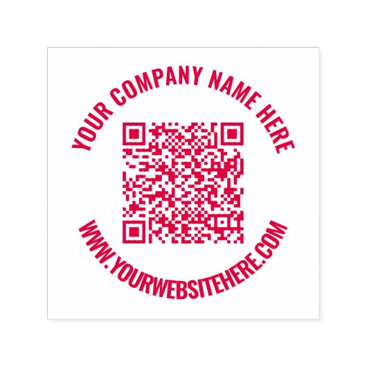 QR-Code benutzerdefinierter Text Personalisierter Permastempel (Design)