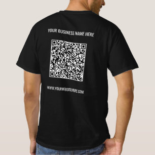 QR-Code Benutzerdefinierter Text T - Shirt Werbefi