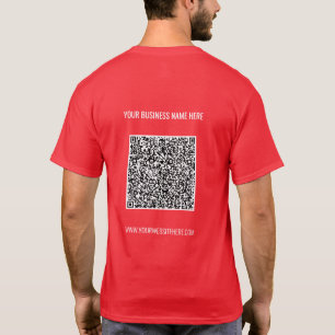 QR Code Benutzerdefinierter Text T - Shirt Werbege