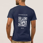 QR Code Benutzerdefinierter Text und BildwerbeMari T-Shirt (Rückseite)