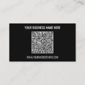 QR Code Benutzerdefinierter Text und Farben Ihrer Visitenkarte (Rückseite)