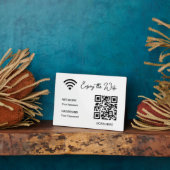 QR-Code benutzerdefinierter Text WLAN-Passwort Tis Fotoplatte (Seite)