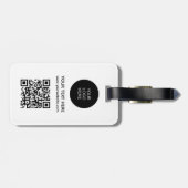 QR-Code Benutzerdefinierter Website-Adresse Scan d Gepäckanhänger (Rückseite horizontal)