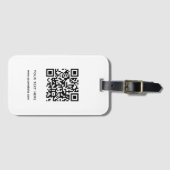 QR-Code Benutzerdefinierter Website-Adressenprüfun Gepäckanhänger (Vorderseite (Horizontal))