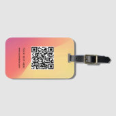 QR-Code Benutzerdefinierter Website-Adressenprüfun Gepäckanhänger (Vorderseite (Horizontal))