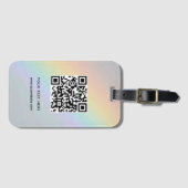 QR-Code Benutzerdefinierter Website-Adressenprüfun Gepäckanhänger (Vorderseite (Horizontal))