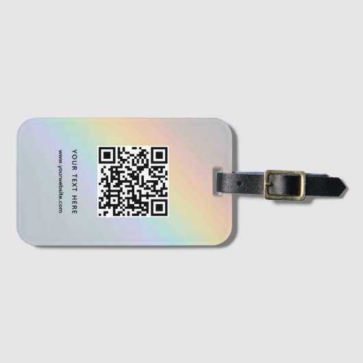 QR-Code Benutzerdefinierter Website-Adressenprüfun Gepäckanhänger (Vorderseite (Horizontal))