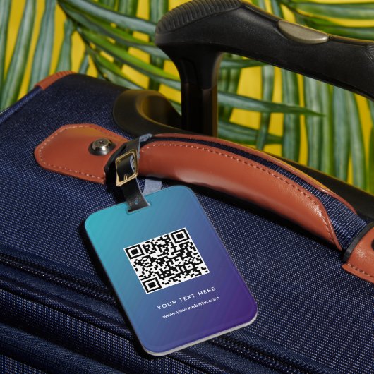 QR-Code Benutzerdefinierter Website-Adressenprüfun Gepäckanhänger (Vorderseite Insitu 1)