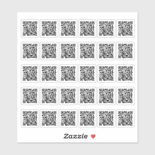 QR-Code Benutzerdefiniertes Aufkleberblatt Aufkleber (Blatt)