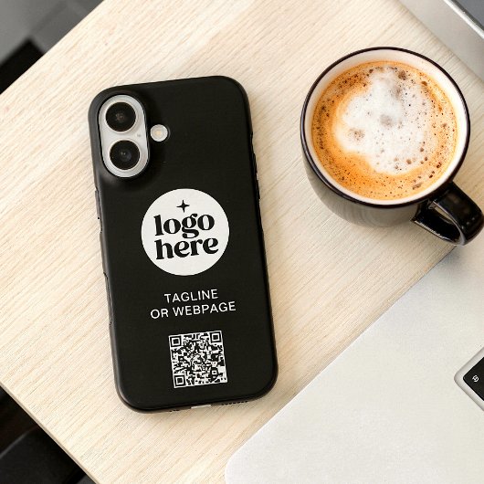 QR-Code Benutzerdefiniertes Text-Black-Business-Fi Case-Mate iPhone Hülle