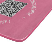 QR Code Benutzerdefiniertes Textschneiden für Ihre Schneidebrett (Ecke)