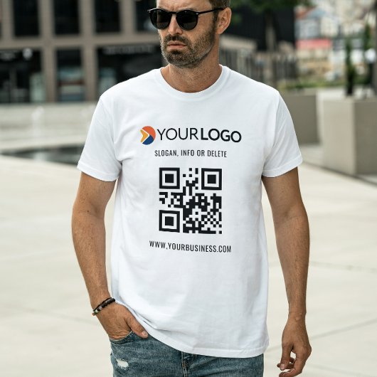QR-Code Benutzerdefiniertes und Werbegeschenk-Logo T-Shirt