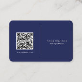 QR-Code beruflich-minimalistische Social-Media-Mar Visitenkarte (Vorderseite)