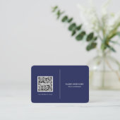 QR-Code beruflich-minimalistische Social-Media-Mar Visitenkarte (Stehend Vorderseite)