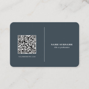 QR-Code beruflich minimalistischer Social Media Cl Visitenkarte