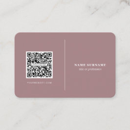 QR-Code beruflich minimalistischer Social Media Cl Visitenkarte