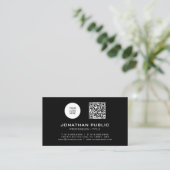 QR-Code Beruflich Moderner Vorlagenbarcode Visitenkarte (Stehend Vorderseite)
