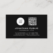 QR-Code Beruflich Moderner Vorlagenbarcode Visitenkarte (Vorderseite)