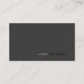 QR-Code Beruflich Modernes Einfaches Schwarz Visitenkarte (Vorderseite)