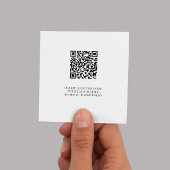 QR CODE beruflich Quadratische Visitenkarte