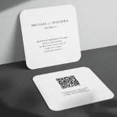 QR CODE beruflich Quadratische Visitenkarte