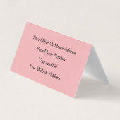 QR-Code Beruflich rosa Schwarze Friseurin Moderne Visitenkarten (Rückseite)