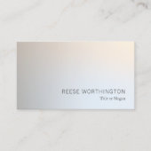 QR Code Beruflich Silver Elegant Modernster QR Cod Visitenkarte (Vorderseite)