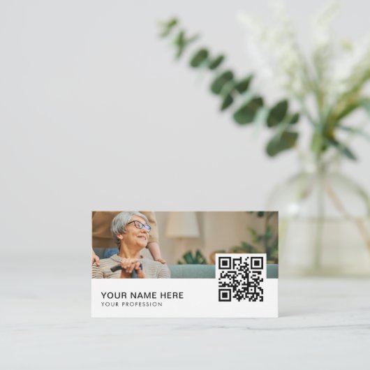 QR-Code Beruflich Visitenkarte (Stehend Vorderseite)