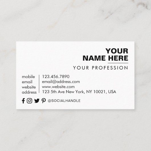 QR-Code Beruflich Visitenkarte (Rückseite)