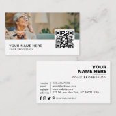 QR-Code Beruflich Visitenkarte (Vorne/Hinten)