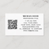 QR-Code Beruflich Visitenkarte (Rückseite)