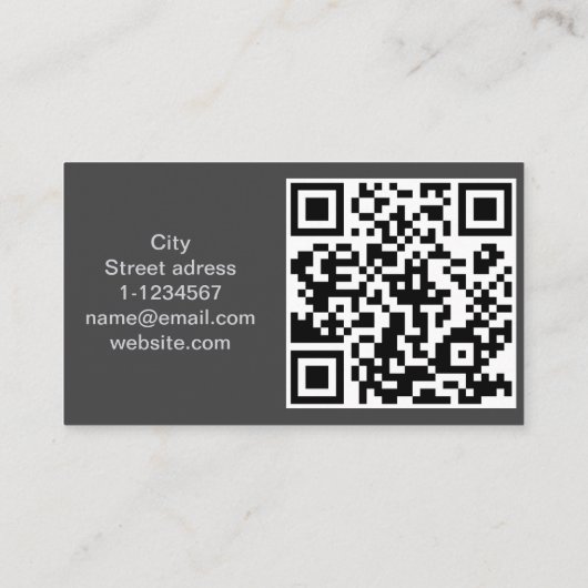 QR-Code beruflich Visitenkarte (Rückseite)