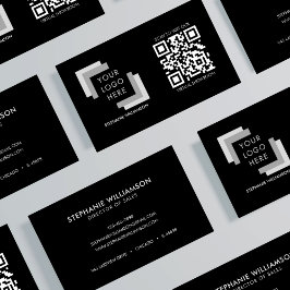QR-Code Berufliche, benutzerdefinierte Logos Schwa Visitenkarte
