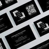 QR-Code Berufliche, benutzerdefinierte Logos Schwa Visitenkarte